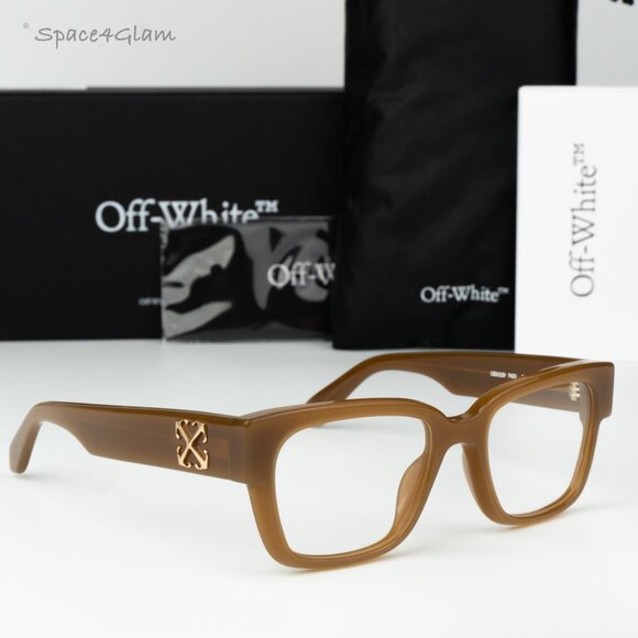 Off-White Men Eyeglasses Mud Square OERJ059 STYLE 59 7400 NEW AUTHENTIC - Picture 3 of 8